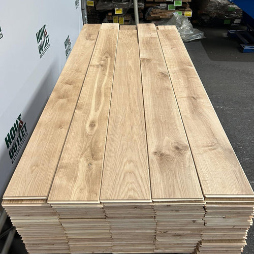 Eiken parketvloer 3 layer. Gerookt. ABC. 13,5x185. 53.39 m2.