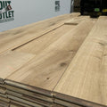 Eiken parketvloer. Onbehandeld. ABC. 20x165. 65,6 m2.