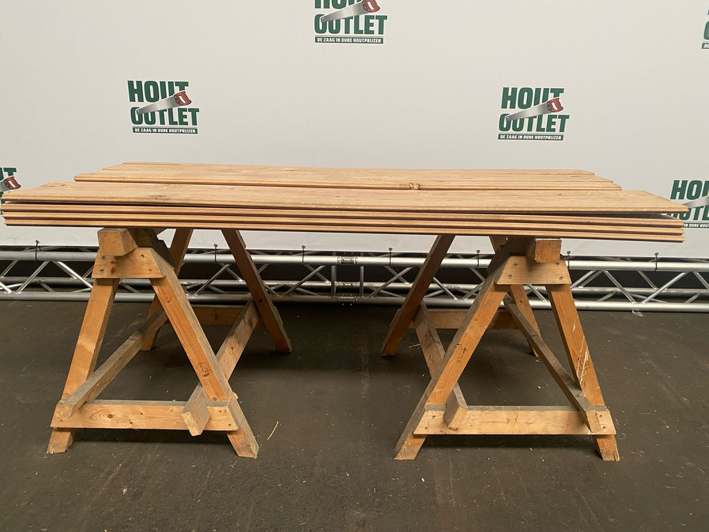 Eiken parketvloer massief. Onbehandeld. AB. 20,4x80. 5,62m2.
